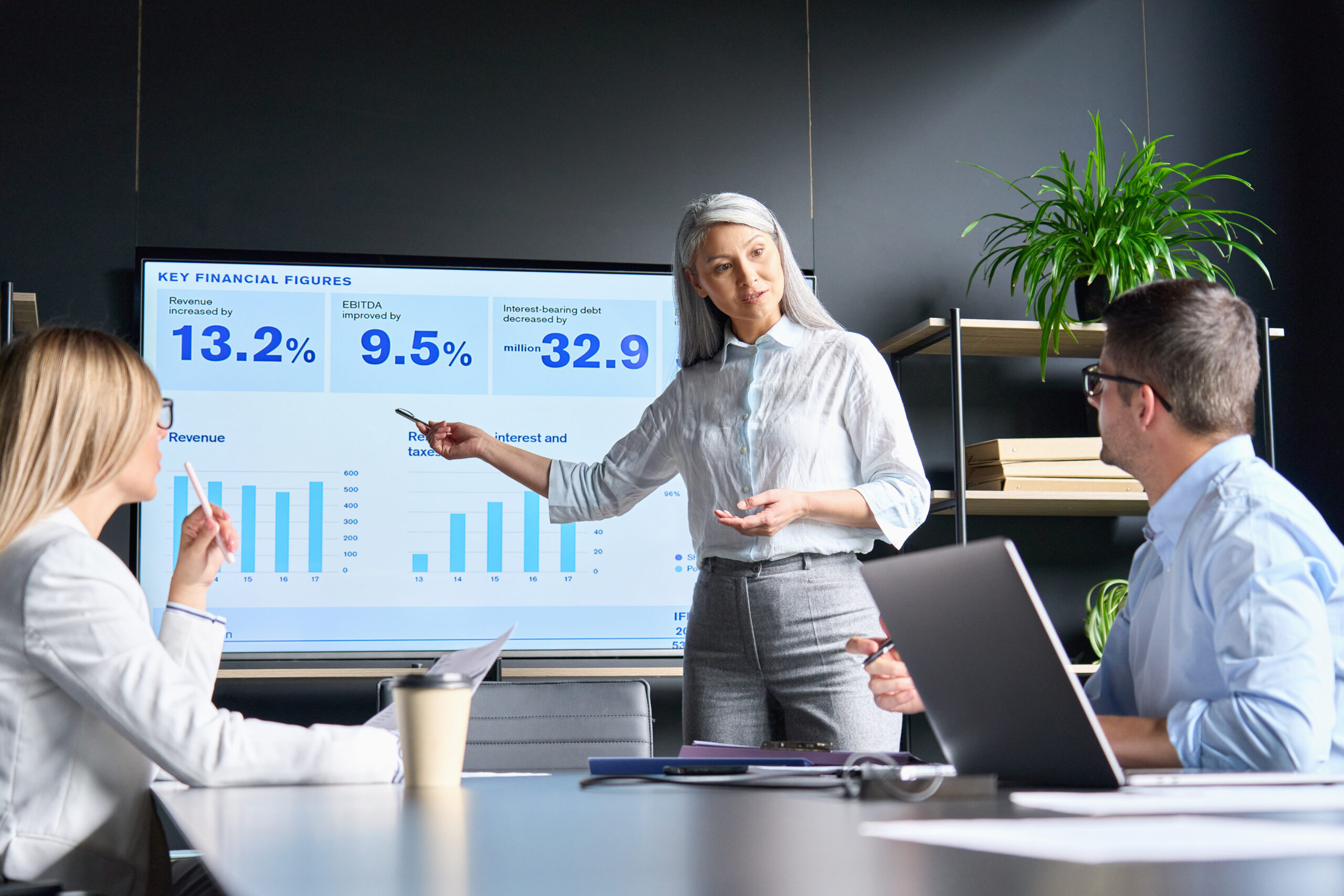 Mid,Age,Senior,Asian,Business,Woman,Ceo,Executive,Manager,Showing